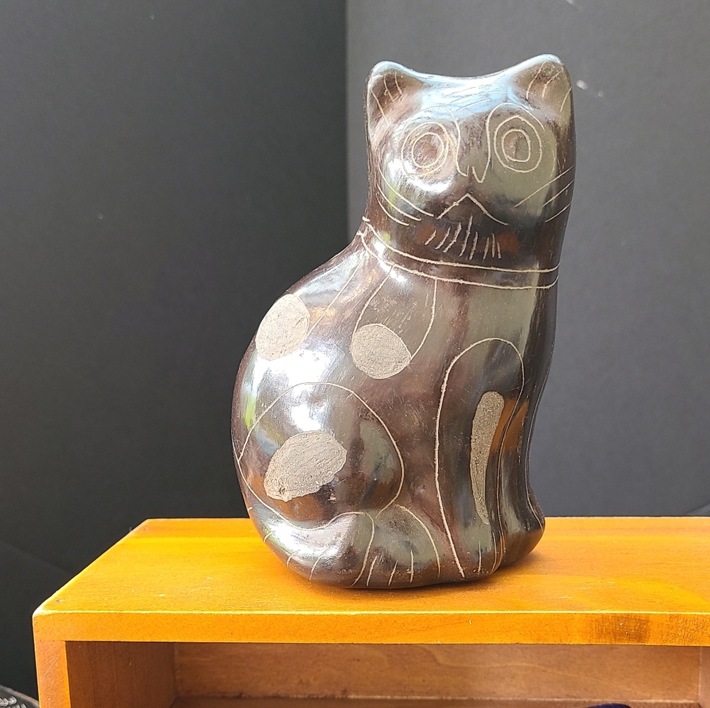 Vintage Mexican Black Pottery